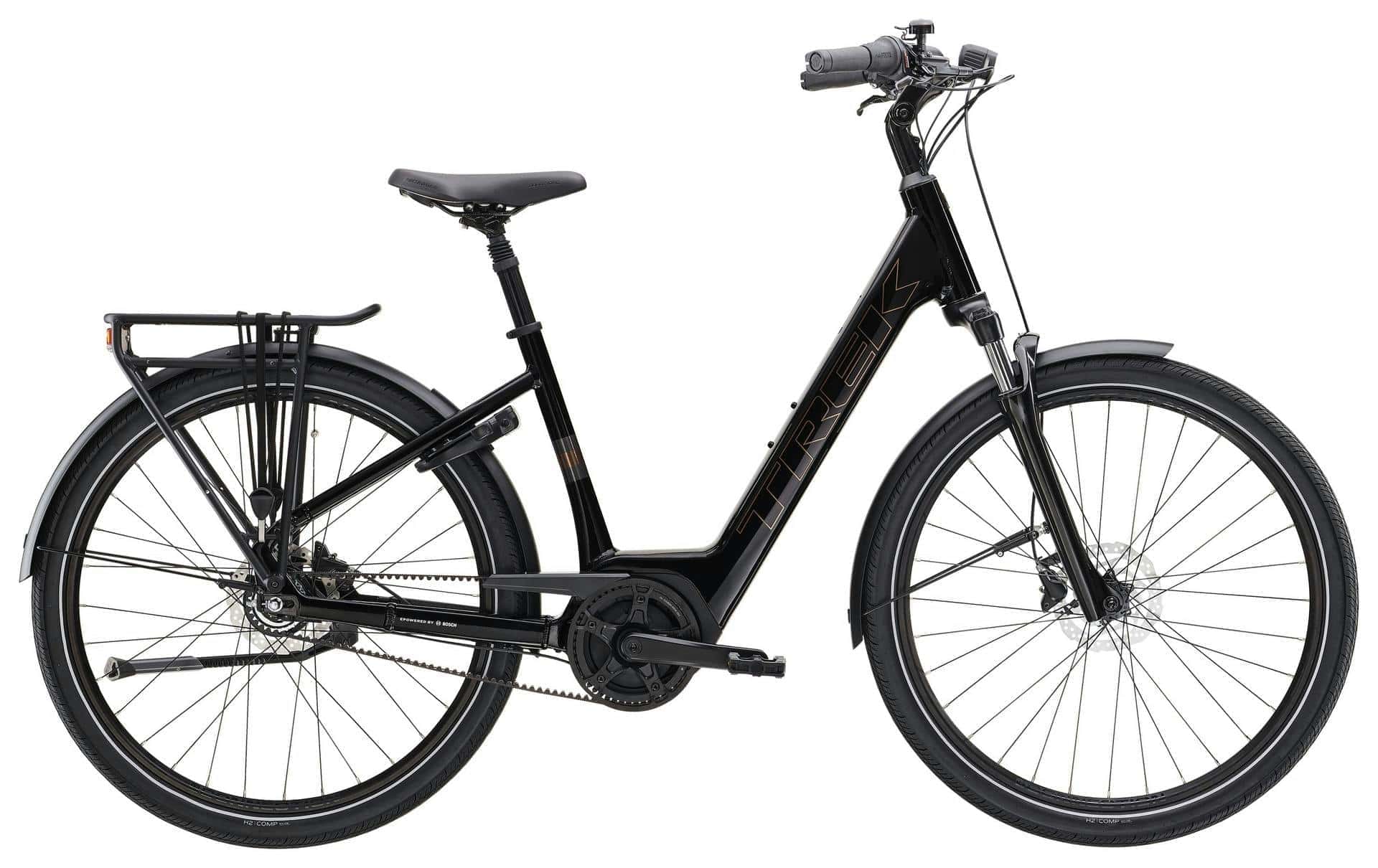 Bicicleta elétrica Trek District+ 2 Belt Lowstep