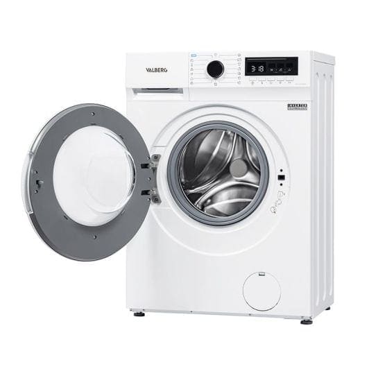 Lave-linge hublot 6 kg VALBERG WF 612 A W566C – programme vapeur, lavage rapide, entretien automatique