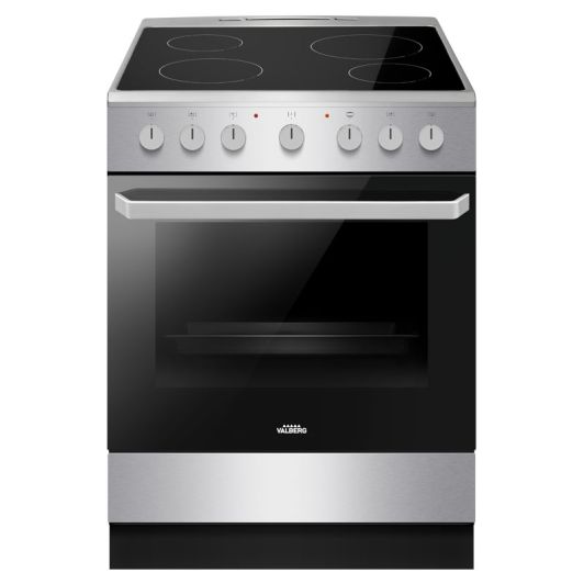 Cuisinière vitrocéramique VALBERG VC 60 4MFC S 373P2 – 60 cm, radiant, four chaleur tournante, catalyse