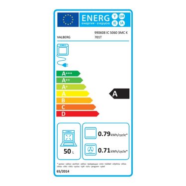 Cuisinière induction VALBERG IC 5060 3MC K 701T – 50 cm, induction, four électrique multifonction – Image 3